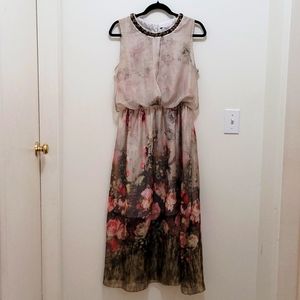 Chiffon floral dress